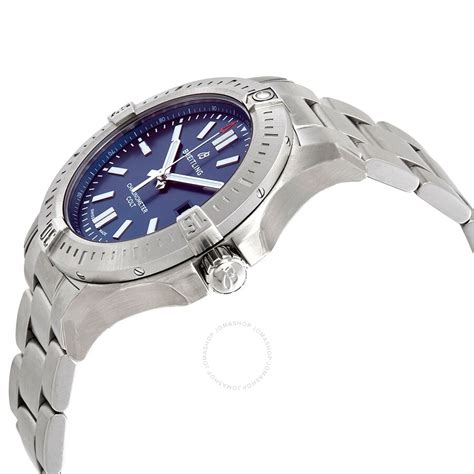 breitling chronomat colt automatic chronometer blue dial men's watch|breitling chronomat for sale.